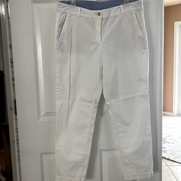 Talbots 10P white cotton pants. - Picture 1 of 6